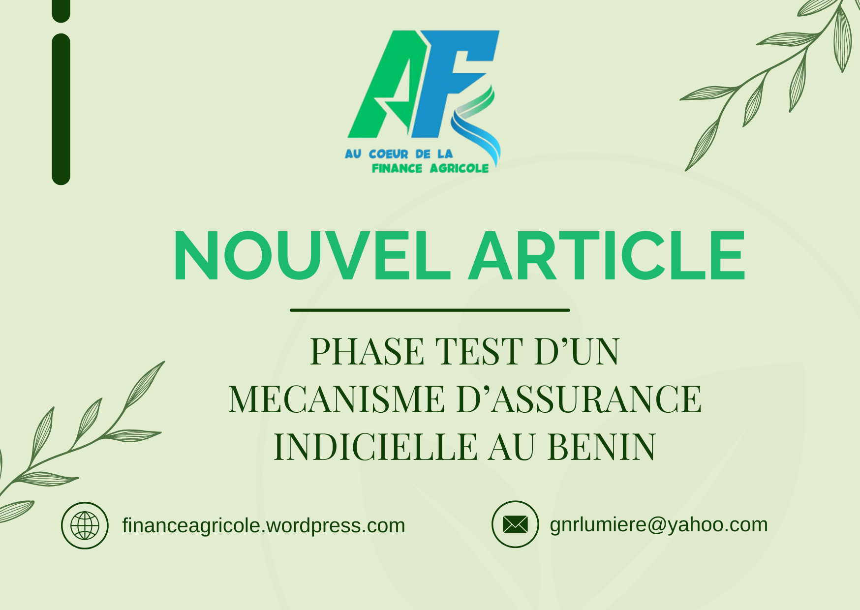 Assurance indicielle au Bénin